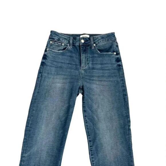 Pistola blue high rise distressed Monroe slim raw jeans 27 #1989 - Picture 3 of 12